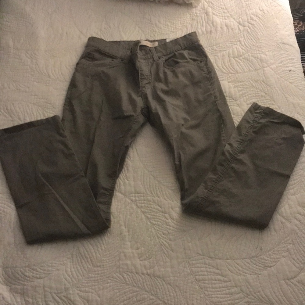 Grey Levi 511 Slim Khakis